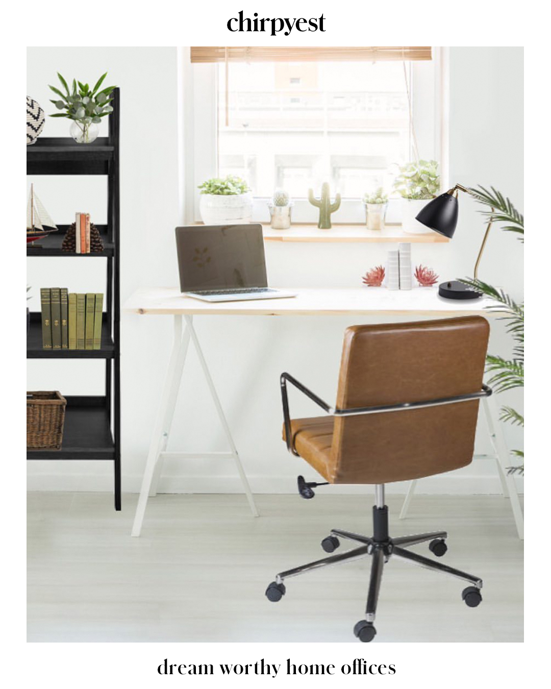 Dream Worthy Home offices White Walls and Plants